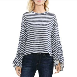 NWT - Vince Camuto Striped Sweater - Bell Sleeves